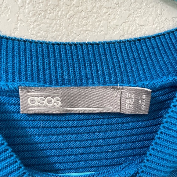 Cobalt Blue Ribbed Sweater - Picture 4 of 4